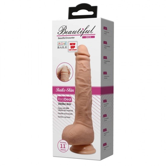 Вибриращ Пенис Beautiful Dick 11 " Vibrating Dildo