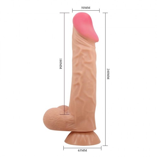 Дилдо 24см Sliding Skin 9.4" Flesh I Дилдо 24см Sliding Skin 9.4" Flesh I