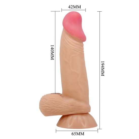 Пенис 19см Дилдо Sliding Skin 7.6" Flesh Пенис 19см Дилдо Sliding Skin 7.6" Flesh