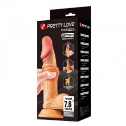Пенис 19см Дилдо Duvall Sliding Skin 7.6" Flesh