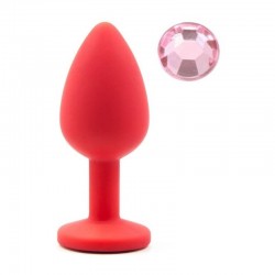 Червен силиконов анален разширител Red Pink Silicone