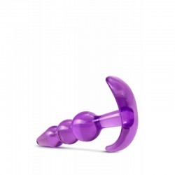 Гъвкав анален разширител B YOURS TRIPLE BEAD ANAL PLUG PURPLE
