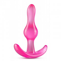 Малък гъвкав анален разширител B YOURS CURVY ANAL PLUG PINK