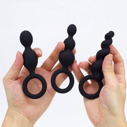 Комплект от 3 бр анални разширители Black Satisfyer Plugs