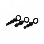 Комплект от 3 бр анални разширители Black Satisfyer Plugs