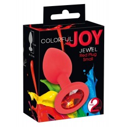 Тапа за дупе COLORFUL JOY JEWEL RED PLUG