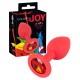 Тапа за дупе COLORFUL JOY JEWEL RED PLUG