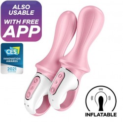 Надуваем анален вибратор Pink Air Pump Booty 5+