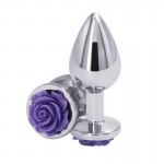 Метален разширител с роза размер S Rear Assets Rose Small Purple