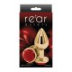 Златист метален анален разширител с червена роза Rear Assets Rose M