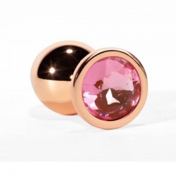 Метален анален плъг Rose Gold размер L