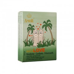 Релефни презервативи Amor Wild Love 3 бр