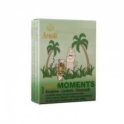 Презервативи с релеф AMOR Wild Moments 3 бр