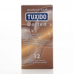 Кутия 12 броя релефни презервативи Dotted Tuxido