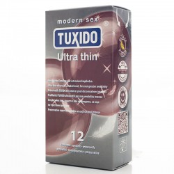 Кутия 12 броя ултра тънки презервативи Ultra Thin Tuxido