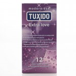 Кутия 12 броя презервативи Extra Love Tuxido със задържащ ефект