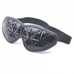 Черна непрозрачна маска за очи BLACK EMBOSSED