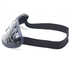 Черна непрозрачна маска за очи BLACK EMBOSSED