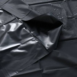 Винилово покривало за легло за мокри секс игри Sex black sheet