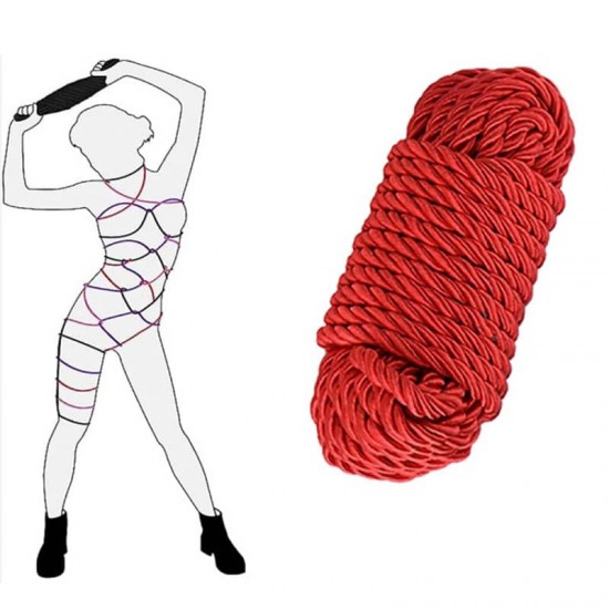 Червено въже за робство BONDAGE ROPE SHIBARI 10м
