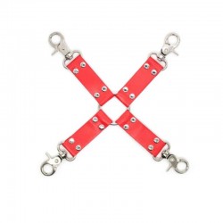 Четворни каиши за БДСМ аксесоари RED HAND AND FOOT CUFF ATTACHMENT
