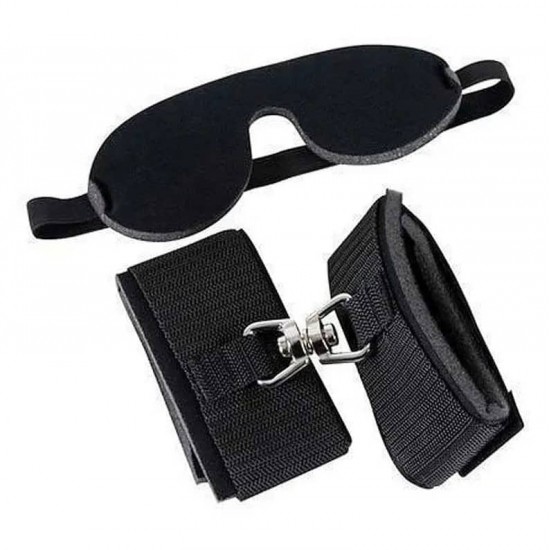Комплект Белезници и Маска за очи Bad Kitty Wristcuffs Eyemask
