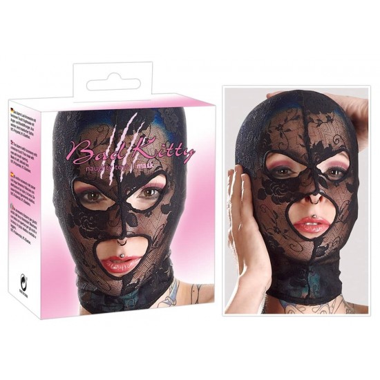 Дантелена маска за глава Bad Kitty Lace Mask