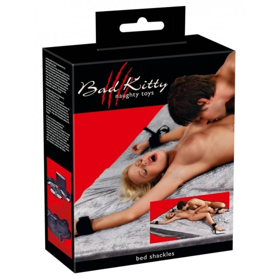 Меки окови за легло BED SHACKLES BAD KITTY SET OF 4