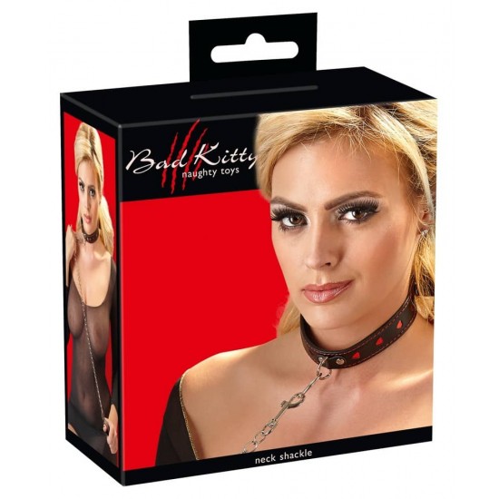 Нашийник със сърца и каишка COLLAR AND LEASH