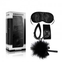 Комплект от 3 части маска, белезници и пух Deluxe Bondage Kit