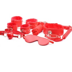 Червен BDSM set от 7 части Red Guilty Shame