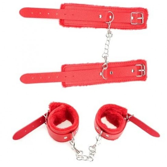 Червен BDSM set от 7 части Red Guilty Shame