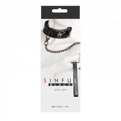 Каишка с нашийник Sinful collar