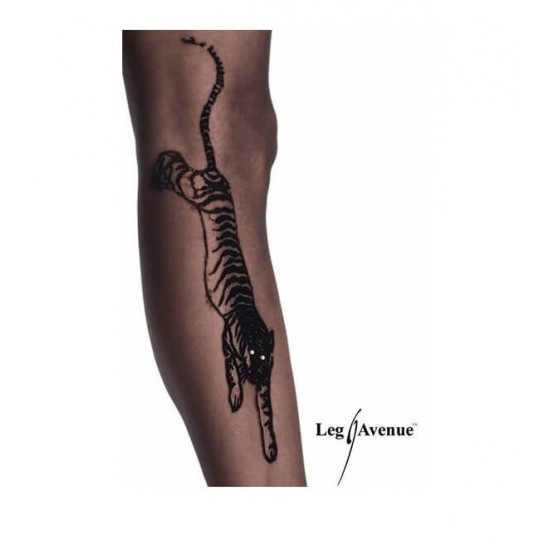 Фигурален чорапогащник Tiger Tattoo