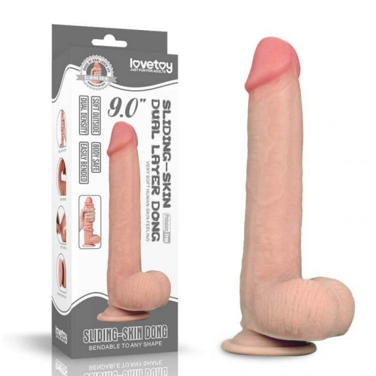 Реалистичен пенис Dual Skin 23 см