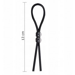 Регулируем пенис пристегач BLACK SILICONE RING
