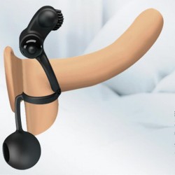 Вибриращ пристегач за пенис и тестиси Vibration Penis Sleeve IV by Pretty Love