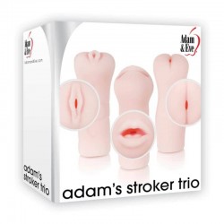 Вагина, Уста и Анус – Комплект 3 броя мастурбатори за мъже Stroker Trio