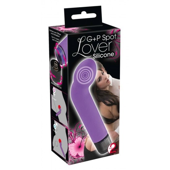 Извит вибратор G + P spot Lover