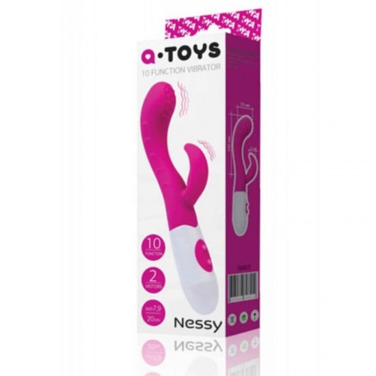 Вибратор с релефна главичка A-Toys Nessy Вибратор с релефна главичка A-Toys Nessy