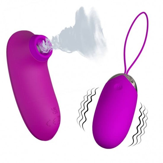 Комплект клиторен въздушен вибратор и вагинално яйце PRETTY LOVE - ORTHUS