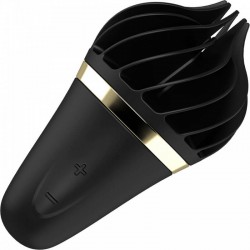 Въртящ се клиторен вибратор Черен сладолед Sweet Treat by Satisfyer