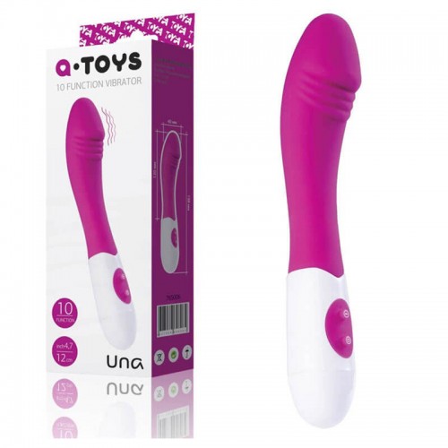 Вибратор с голяма пенис главичка A-Toys Una